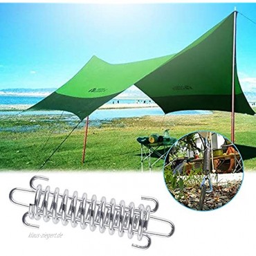 Chudian 10 Stück Spannfeder Sprungfedern für Campingzelt Sonnensegel Markise Befestigungszubehör Rostfrei Zugfeder zur Sicheren Montage