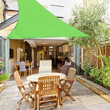 Greenbay Hellgrün Sonnensegel Sonnenschutz Segel für Balkon Terrasse Camping Garten | UV-Schutz PES Polyester | Dreieck 2x2x2m