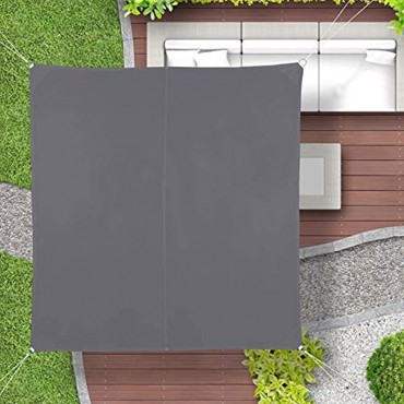 Relaxdays grau Sonnensegel quadratisch wasserabweisend UV-Schutz mit Spannseilen Terrasse Balkonsegel BxT: 3 x 3 m