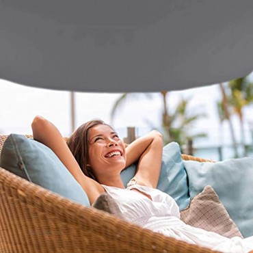 Relaxdays grau Sonnensegel quadratisch wasserabweisend UV-Schutz mit Spannseilen Terrasse Balkonsegel BxT: 3 x 3 m