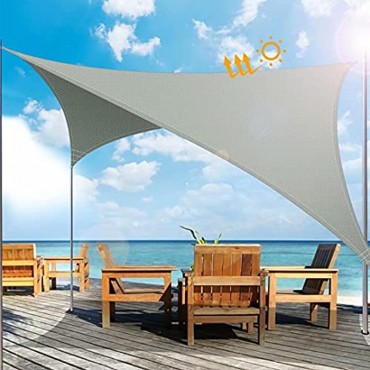 Sonnensegel Sonnenschutz Wasserdicht 95% UV Schutz Rechteck Segel für Garten Terrasse und Balkon Polyester Oxford-Stoff Schattensegel mit Spannseilen