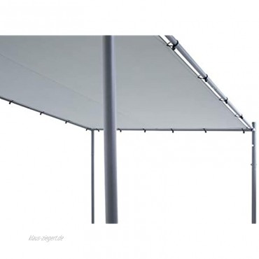SORARA Milano Wandpavillon | Grau | 285 x 300 cm | Sonnensegel | Anstellpavillon