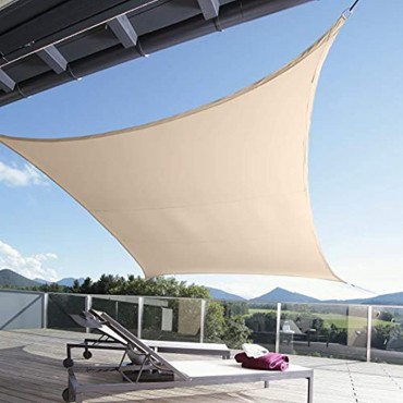 Windhager SunSail Riviera Sonnensegel Sonnenschutz UV-Schutz witterungsbeständig wasserabweisend Quadrat 3,6 x 3,6 m 10889 khaki 3,6 m