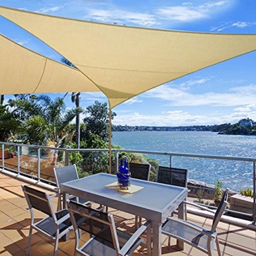 WOLTU Sonnensegel Rechteck 4x6m Grau wasserabweisend Sonnenschutz Polyester Windschutz mit UV Schutz für Garten Terrasse Camping