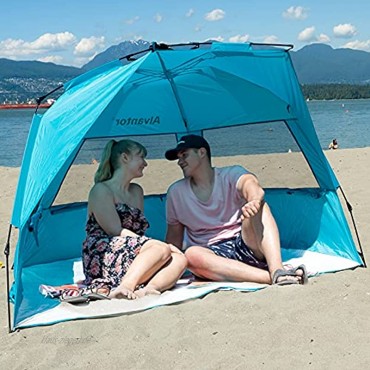 Alvantor strand-zelt coolhut plus-strand-regenschirm sun shelter cabana automatische pop up upf 50+ tragbarer 96 x 51 x 52 teal hub 6