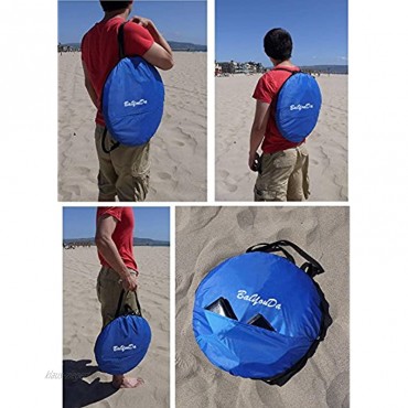 BaiYouDa Automatisches Pop-Up-Strandzelt Sonnenschutz Cabana 2–3 Personen UV-Schutz Strandschatten mit Tragetasche für Outdoor-Aktivitäten grün