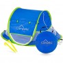 Campela Strandmuschel Extra Light Automatisches Strandzelt mit Reißverschlusstür und UV-Schutz Baby Portable Beach Zelt in Blau Outdoor Tragbar Wurfzelt CA0100