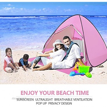Eplze Strandzelt Extra Leicht Automatik Strandmuschel mit Boden Sonnenschutz UV-Schutz Familie Tragbares Strand-Zelt Outdoor Beach Tent Tragbar