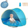 HUSAN tragbares Baby-Strandzelt leichtes Pop-Up-Zelt Kiddiezelt-Pool UPF 50+ Sun Shade Shelter 0-3 Jahre für 1-2 Kinder