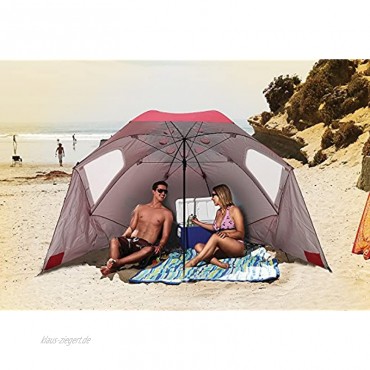 Sport-Brella XL belüfteter Sonnenschirm mit LSF 50+ Sonnen- und Regenschutz für Strand- und Sportveranstaltungen 2,8 m