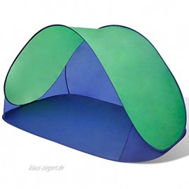 Strandmuscheln Pop Up Strandzelt Zelt UV Schutz 30 mit Boden für 2 Personen 3 Farbe Optional