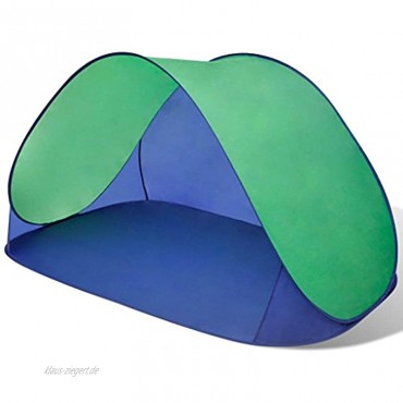 Strandmuscheln Pop Up Strandzelt Zelt UV Schutz 30 mit Boden für 2 Personen 3 Farbe Optional