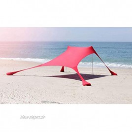 Stylelove Strandzelt Sandsäcke Anker tragbarer Strand Sonnenschutz Leichter langlebiger Strandschirm Einfache Einrichtung Strand Sonnenschirm Baldachin