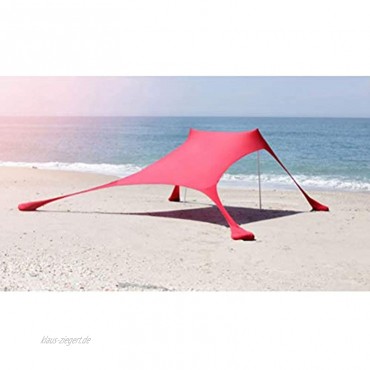 Stylelove Strandzelt Sandsäcke Anker tragbarer Strand Sonnenschutz Leichter langlebiger Strandschirm Einfache Einrichtung Strand Sonnenschirm Baldachin