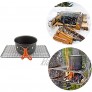 awhao Einfache 304 Edelstahl Grill Mesh Grill Tragbare Camping Grill Compact Mini Edelstahl Lagerfeuer Holzkohle Gas BBQ Grill Rack Outdoor Camping Pot Rack Expedient