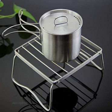Josopa Mini-Grillrost aus Rostfreiem Stahl Kompakter Campinggrill für Picknickwanderungen