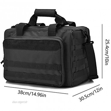 Rlevolexy Range Bag für Kurzwaffen und Gewehre Duffle Range Pistolentasche mit Trennwänden und Gurtband Multifunktions-Aufbewahrungstasche Outdoor