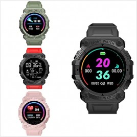 Smart Watch Multifunktionsuhr 1,44 Zoll runder Bildschirm Gesundheit gebogener Bildschirm Bluetooth-Anrufuhr wasserdichte IP67 Smartwatch Fitness Uhr Schwarz