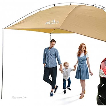 Automarkise Sonnendach Autodachmarkise Auto-Camping-Zelt Dachzelt Autodachzelt Verwenden Sie Hochwertiges Oxford-Tuch Wasserdicht UV-beständig Robust Und Dauerhaft Geeignet Zum Reise Camping