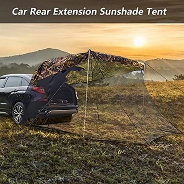 SONG Auto Kofferraum Zelt Selbstfahrer Schutzrahmen Grill Camping Schwanzverlängerung Sonnenschutz Regenfest Touristisches Zelt Color : Camouflage