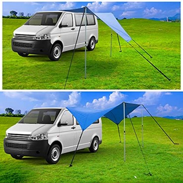 zoomyo Peak Power Markise fürs Auto Autovordach einfache Montage an Allen PKW und Campingbussen Schutz vor Regen Sonneneinstrahlung