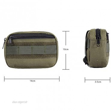 Bebliss 800D Molle-Tasche wasserdicht EDC Tasche Werkzeugtasche tragbar Jagdpaket für Outdoor