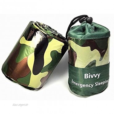 N Y Notfallschlafsack Wasserdichter ultraleichter Bivy Sack Survival-Schlafsack mit Wärmespeicherung für Outdoor-Camping-Wanderungen