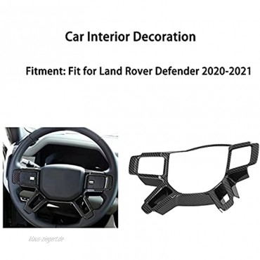ROMACK Lenkrad-Innenverkleidung Lenkradverkleidung Carbon-Style-Rahmenverkleidungsverkleidung Verschleißfest und langlebig für Land Rover Defender 2020-2021