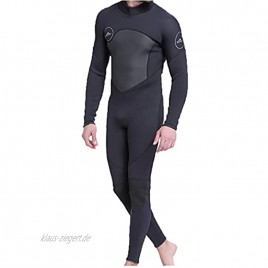 Uayasily Männer Wetsuit Voll Neopren Scuba Anzüge Für Männer Warme Sonnenschutz Wetsuit Wassersport Schwarz M