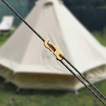 TRIWONDER 4M Reflektierend Abspannseile Paracordseil mit Seilspanner für Zelt Zeltplane Camping