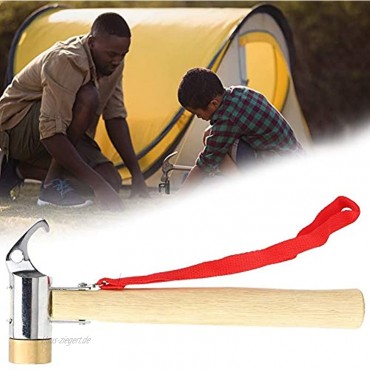 Deryang Vorschlaghammer Multifunktions-Schmiedehammer Schlaghammer tragbare Outdoor-Zubehör für Wandercamping