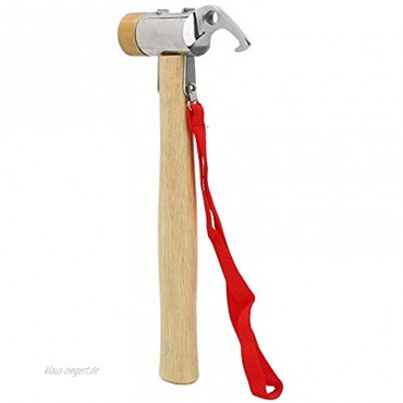 Deryang Vorschlaghammer Multifunktions-Schmiedehammer Schlaghammer tragbare Outdoor-Zubehör für Wandercamping
