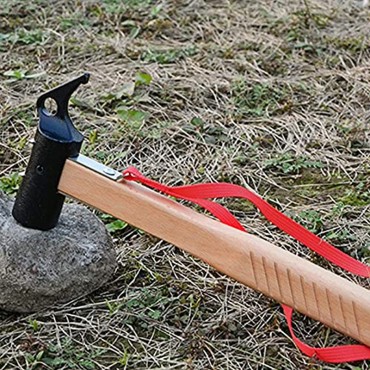 ershixiong Schlosserhammer,Outdoor Campingzelt Zubehör Gusseisen Zelt Hammerzelt Nagelhammer Werkzeug Hammer Notüberlebenshammer 570 g