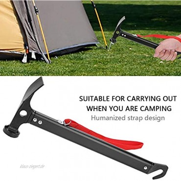 Soapow Leichter Hammer aus Aluminiumlegierung für Camping und Zelte