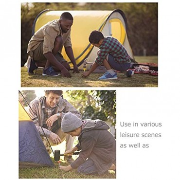 HIKEMAN 10 Stück Zelt-Heringe aus Stahl 25 cm Lange und robuste Erdnägel mit Halterung aus Kunststoff Felsboden-Vorzelt Nägel für Camping und Outdoor Perfekt für sehr Harte Böden und Fels