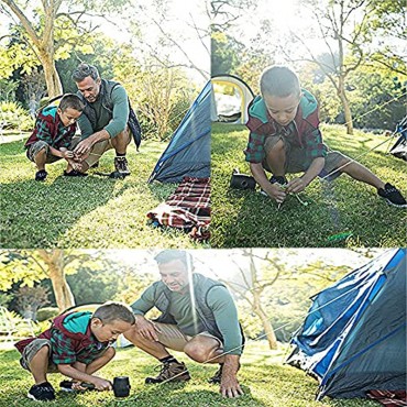 LINSOCLE 14 Stücke Zeltheringe Heringe Erdnägel Heringe Zelt zelthaken Ideal für Camping Markise Netting Plane und Outdoor Boden18cm