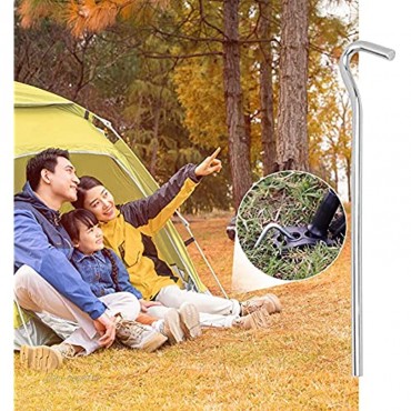 MultiWare 50 Stück Zeltheringe Stabile Erdnägel 23cm Stahl Verzinkt Öse Camping Erdnagel Zelthering,ideal für Garten Camping Angeln und Zelten