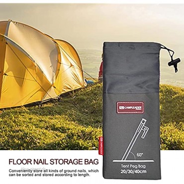 NSXIN Aufbewahrungsbeutel für Camping Zelt Heringe Tragbare Zeltheringe Tasche Zeltheringe Beutel Camping Tools Bag für Wandern Camping Zubehör