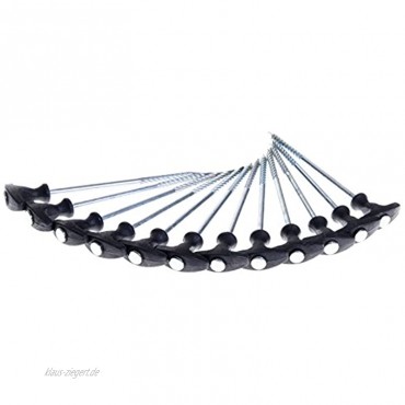 Qeedo Spiralheringe Light T-Pegs Zelthering Stahl 30 cm