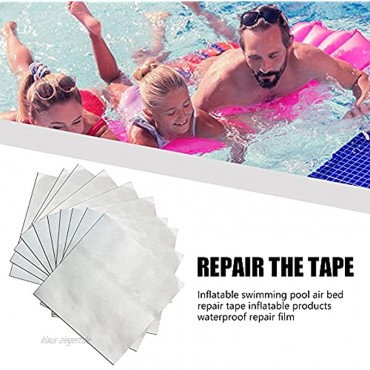10 stücke Transparent Reparatur Patch Set Aufblasbares Schwimmbad Zelt Reparaturband Luftbetten wasserdichte Starke Klebstoff Aufkleber