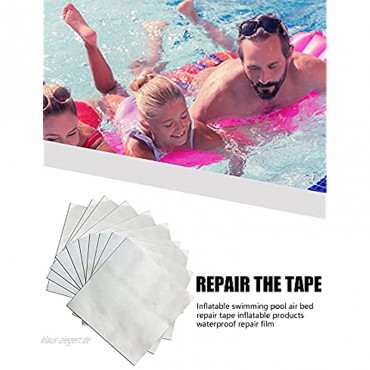 10 stücke Transparent Reparatur Patch Set Aufblasbares Schwimmbad Zelt Reparaturband Luftbetten wasserdichte Starke Klebstoff Aufkleber