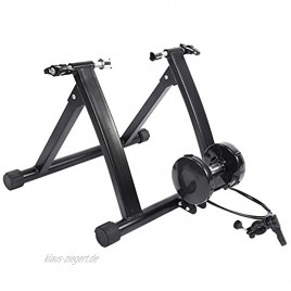 Fahrradroller 7 Stufen Magnethalterung für Fahrradtrainer Fahrradtrainer Stahl Faltbar für 24 Bis 28 Zoll Reifen
