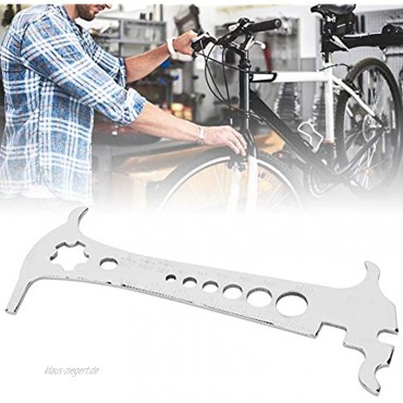 logozoe Kettenmesslineal Fahrrad Kettenmesser Kettenverschleißanzeige 6-in-1-Kreuzer für Straßenfahrzeuge Mountainbike-Faltrad