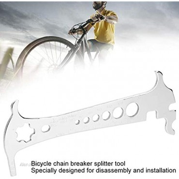 Yivibe Tragbare Kettenverschleißanzeige Fahrradkettenmesser Edelstahl für Mountainbike-Straßenfahrzeuge