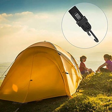 Aipaide 8Stück Campingzelt Clips mit Karabinerhaken Handschuhhalter Tarp Clip für Outdoor Camping Garten Kunststoff Schwarz