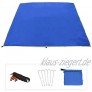 Azarxis Wassedichte Zeltplane Tarp für Hängematte Leicht und Kompakt Sonnenschutz für Outdoor Camping Blau L 240 x 220 cm