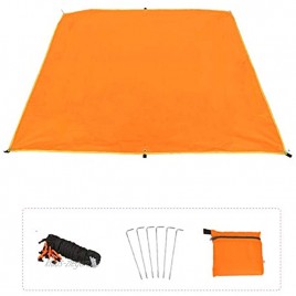 Azarxis Wassedichte Zeltplane Tarp für Hängematte Leicht und Kompakt Sonnenschutz für Outdoor Camping Orange S 150 x 200 cm
