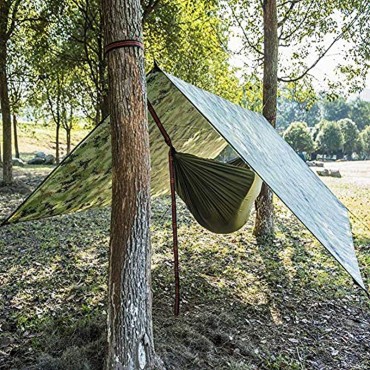 Deror Campingplane,wasserdichte Zeltplane,Wasserdichter Schutz Überschüssiges Hochleistungs-Schattensegel Sonnendach Outdoor Sun