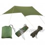 Dxyap Tent Tarp ragbare Leichte Wasserdichte Zeltplanen wasserdicht leicht kompakt und stark grün Hammock Plane für Camping