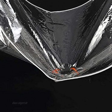 GCZ Plane Transparente wasserdichte PVC-Kunststoffplane mit Ösen staubdichte regensichere Plane transparente Kunststoff-Pflanzenüberdachung regensichere Anti-Vogel-Abdeckung